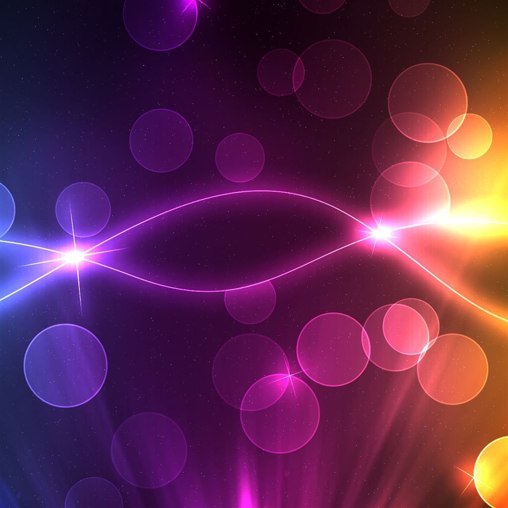 1024x1024 Purple Bubble iPad Air Wallpaper Free Download