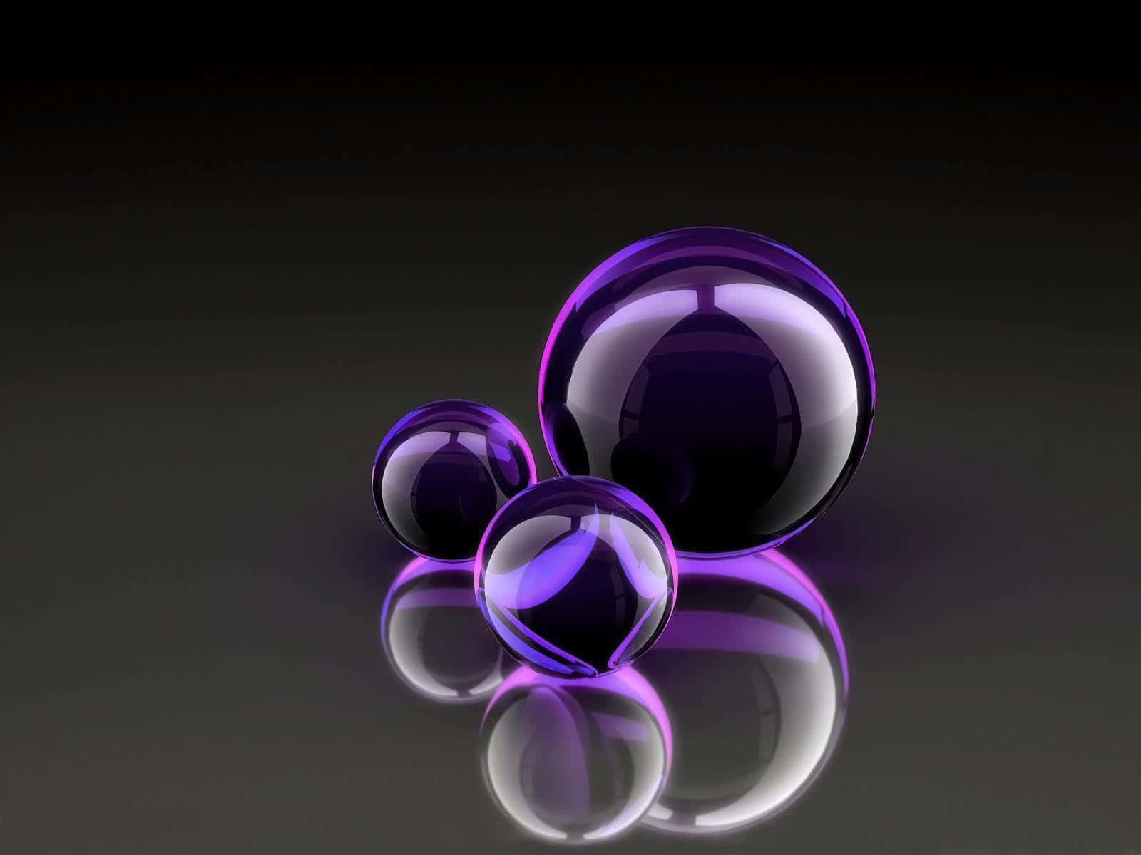 1600x1200 Download Purple Cool Bubble Wallpaper