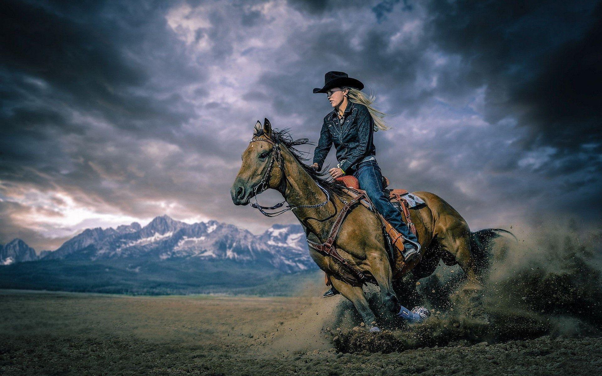1920x1200 Bull Riding Background