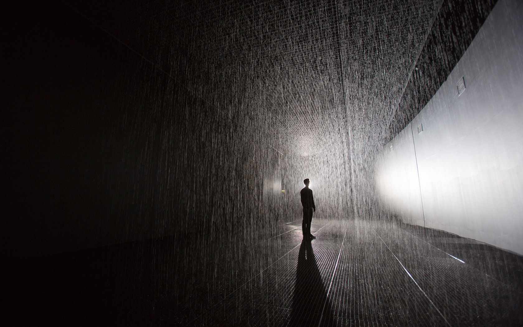 1680x1050 Rain Room spring up across China warns of health risks