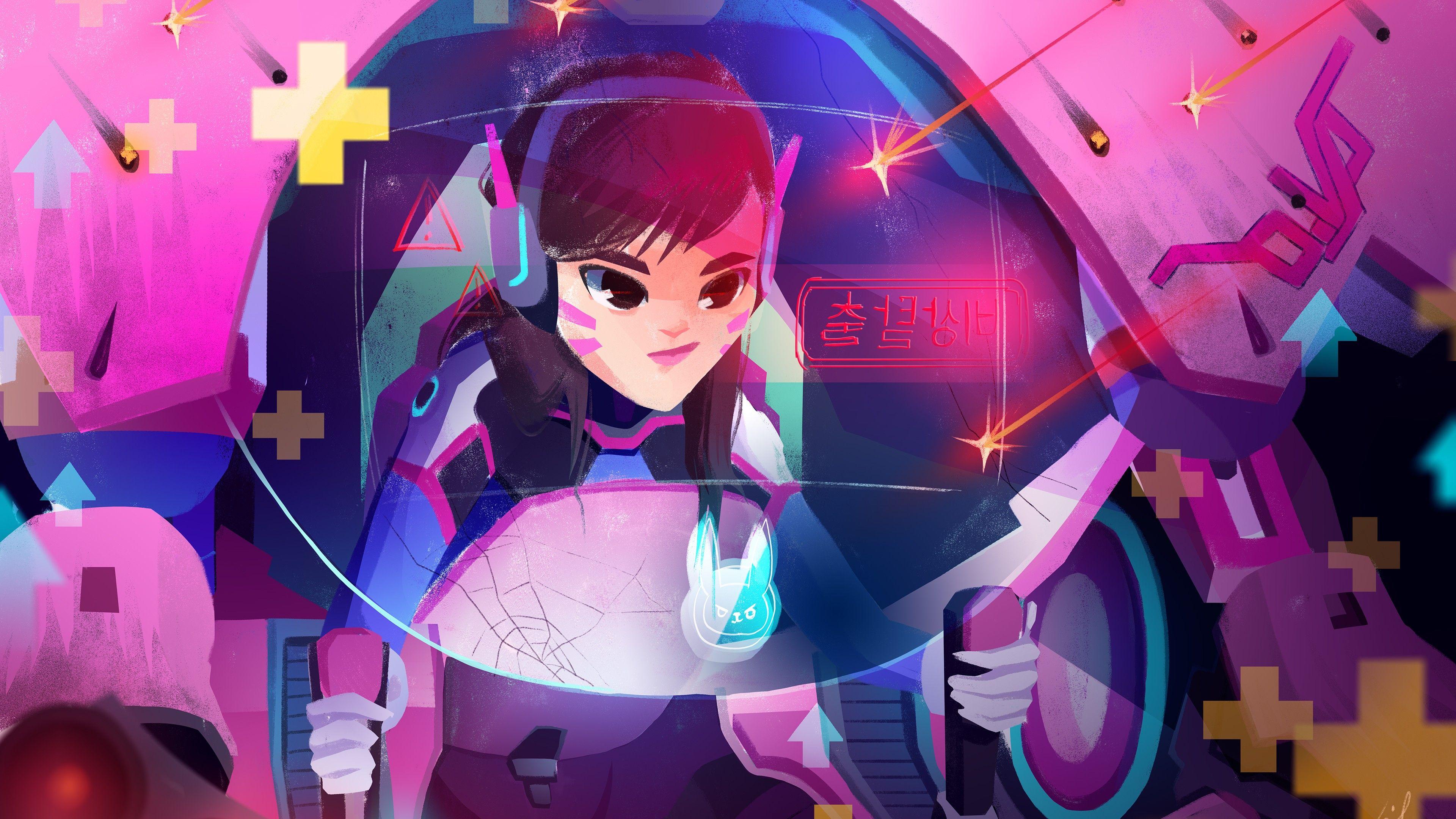 3840x2160 Wallpaper Overwatch, DVa, poster, 4k, Games