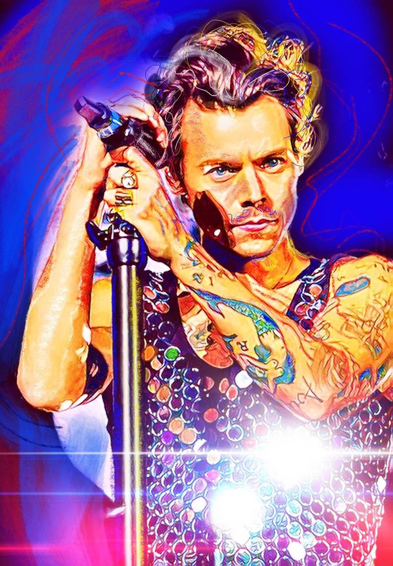 770x1109 Harry Styles SIGN OF THE TIMES Painting