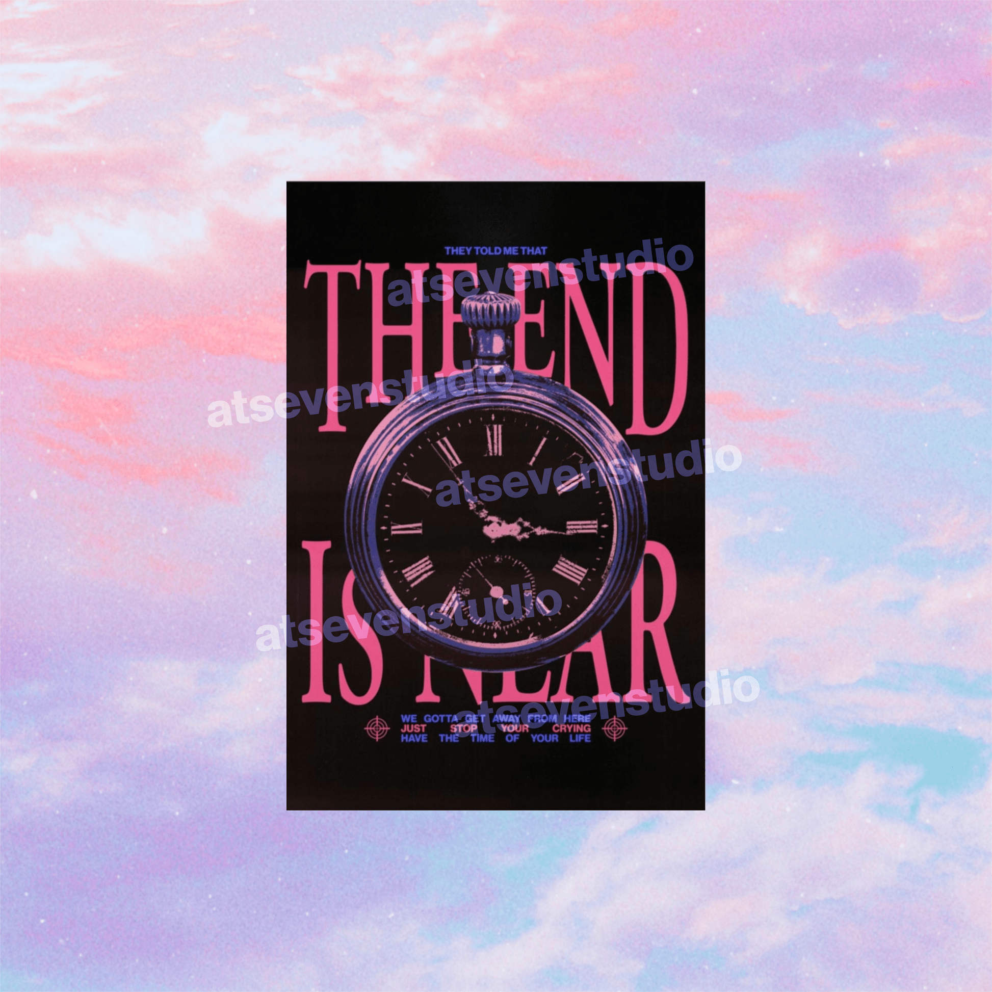 1946x1946 Sign of The Times (the End is Near) Poster Print