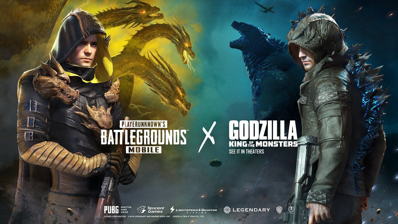 1560x878 PUBG MOBILE on X: Get attire fit for a king! Celebrate the PUBG MOBILE x Godzilla: King of the Monsters collaboration with amazing outfits from our new lucky draw. Get yours today! #