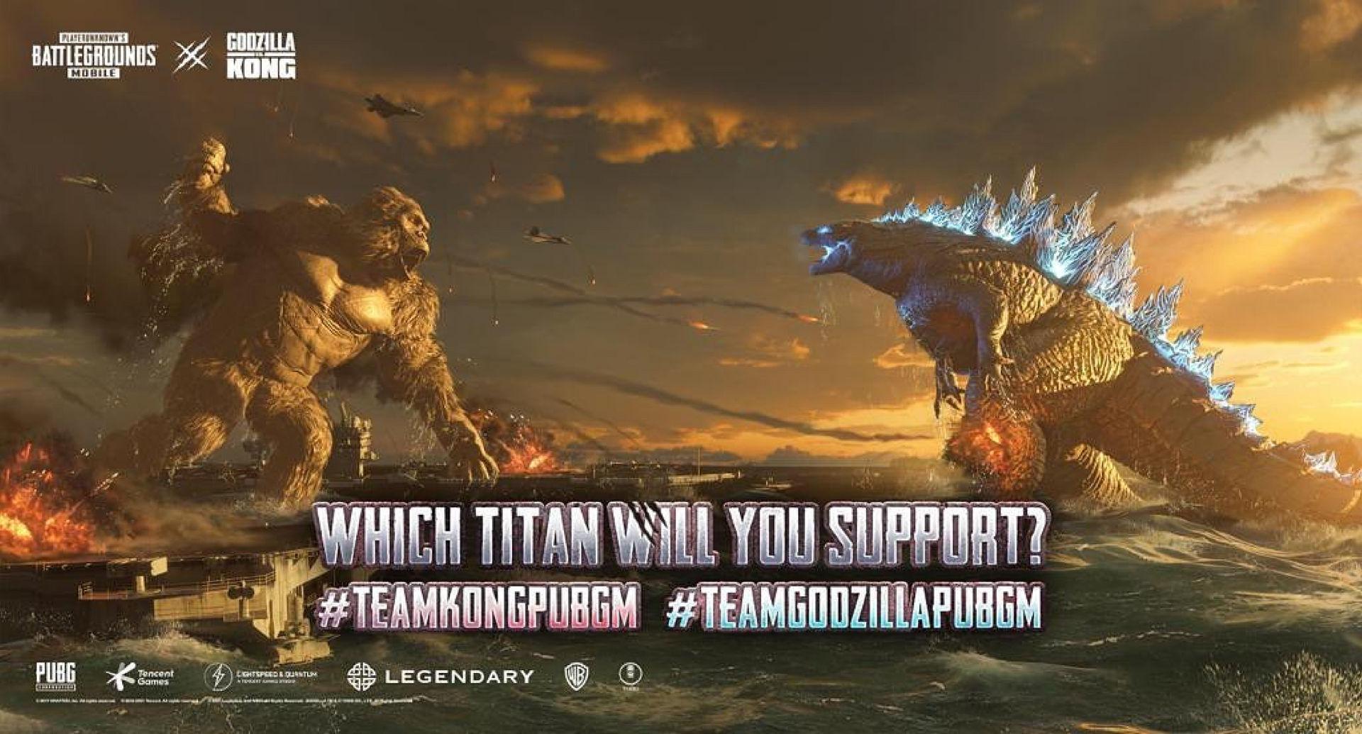 1920x1035 Godzilla vs Kong PUBG New Poster Game