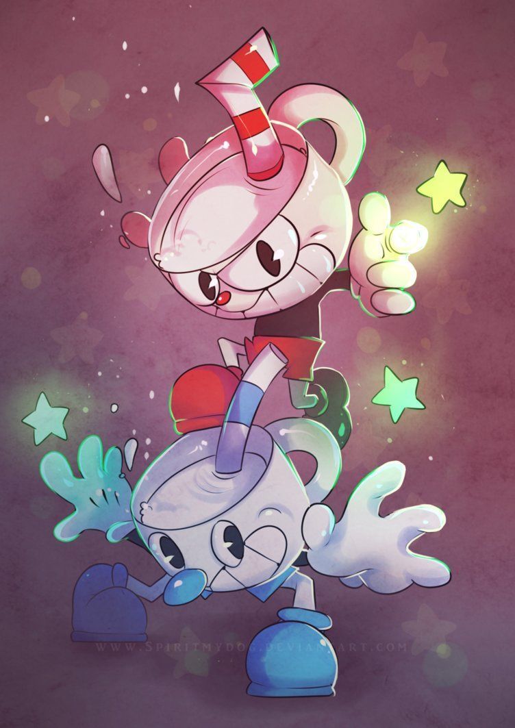 752x1063 Cuphead And Mugman Wallpaper