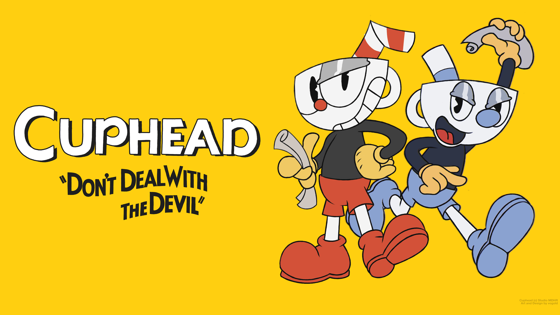 1920x1080 cuphead and mugman wallpaper by vogold - Fur Affinity [dot] net