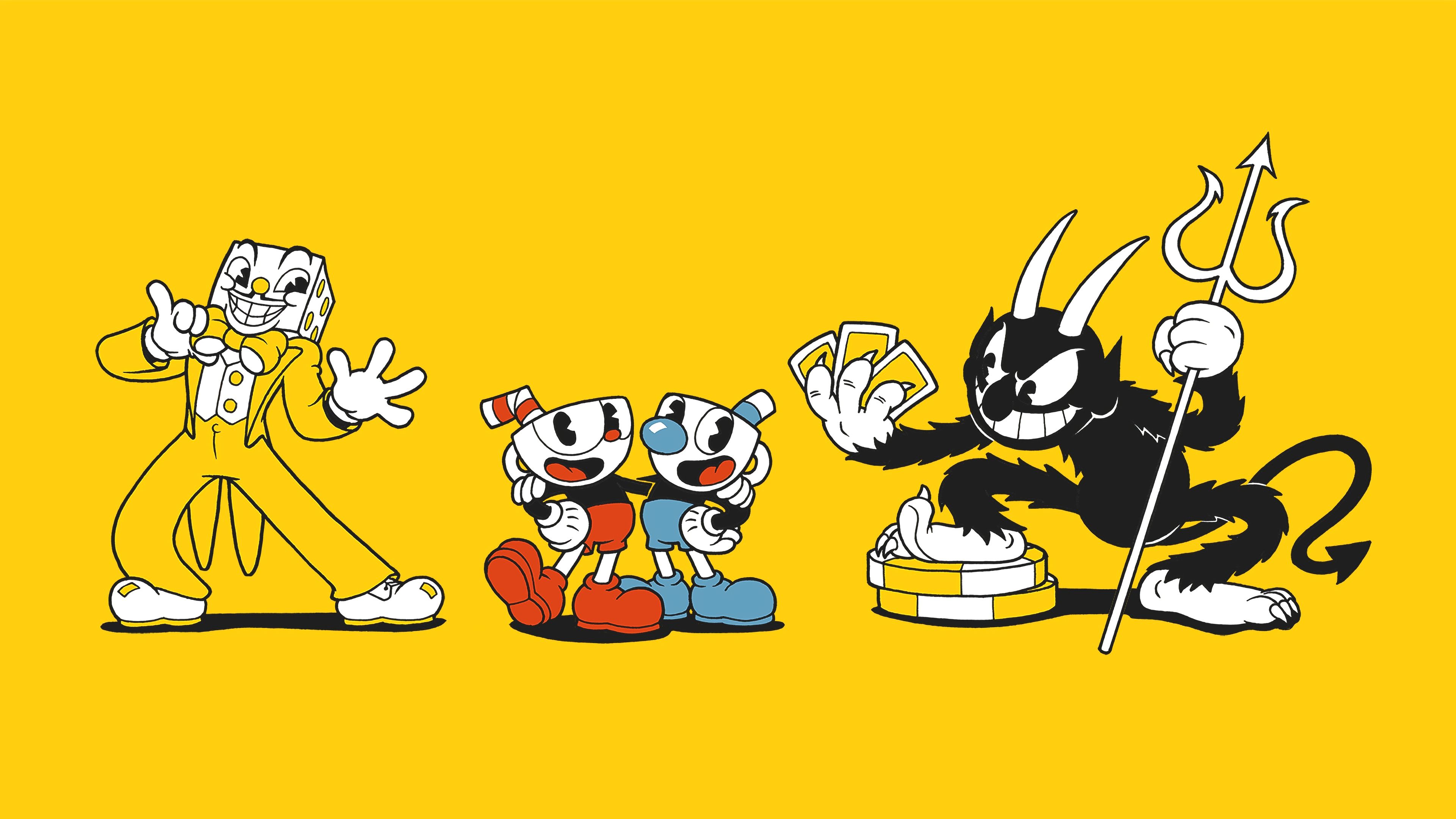 3840x2160 Cuphead And Mugman Wallpaper