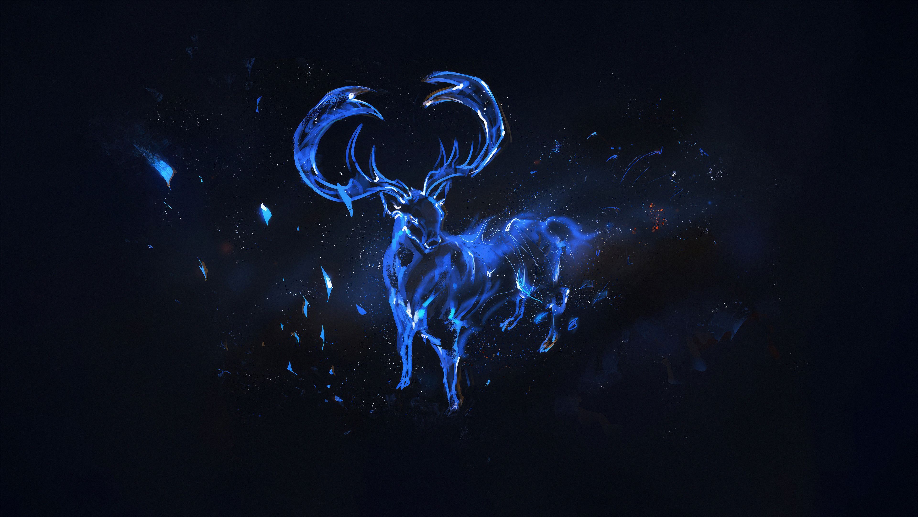 3840x2161 Reindeer Cervo Cosmic Wallpaper, HD Artist Wallpaper, 4k Wallpaper, Image, Background, Photos and Picture