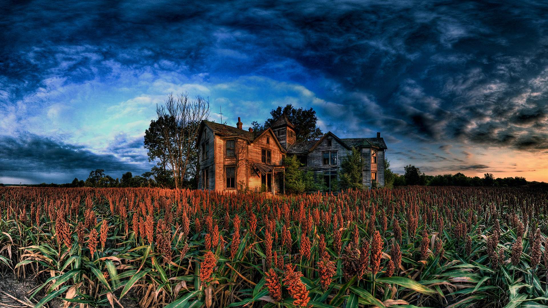 1920x1080 Old Mansion Wallpaper. .com