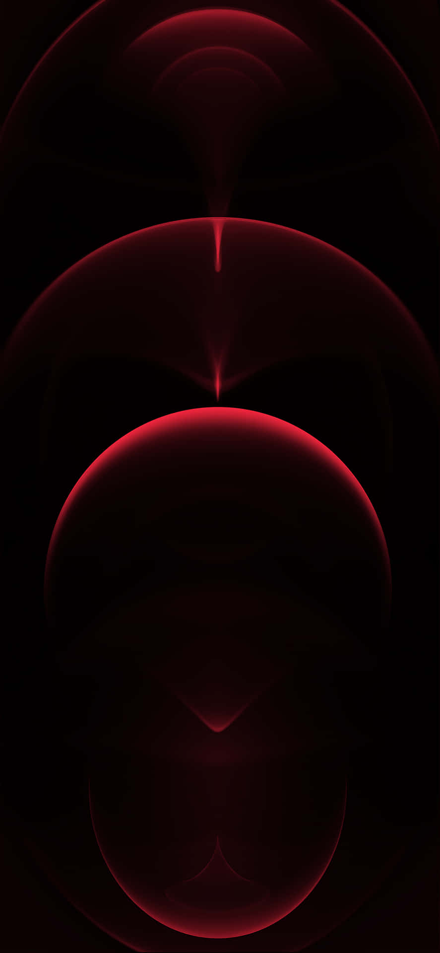 887x1920 Download Shiny Red Orb Wallpaper