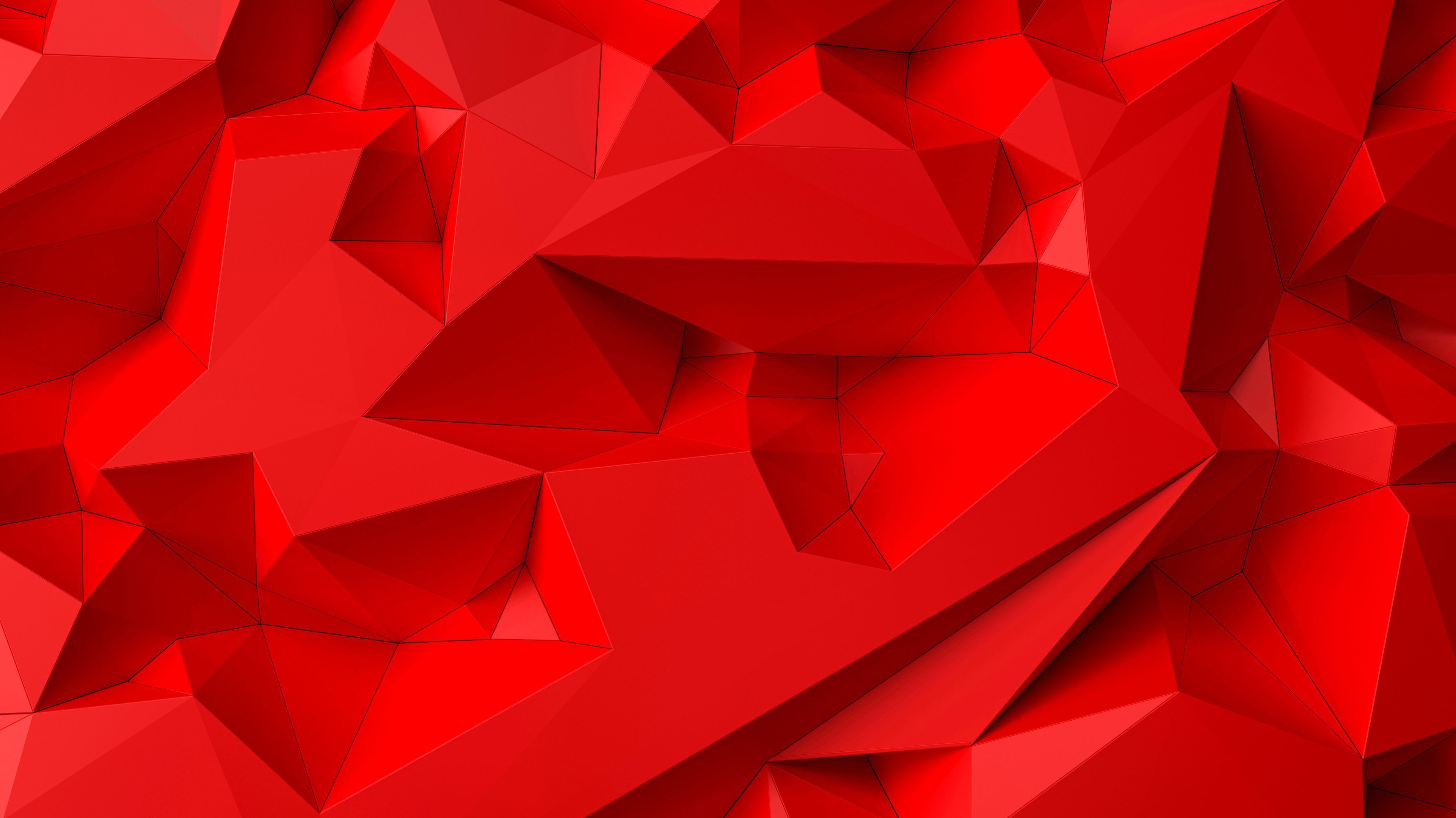 3840x2160 Bright Red Shapes Abstract 5k 4K , HD 4k Wallpaper, Image, Background, Photos and Picture