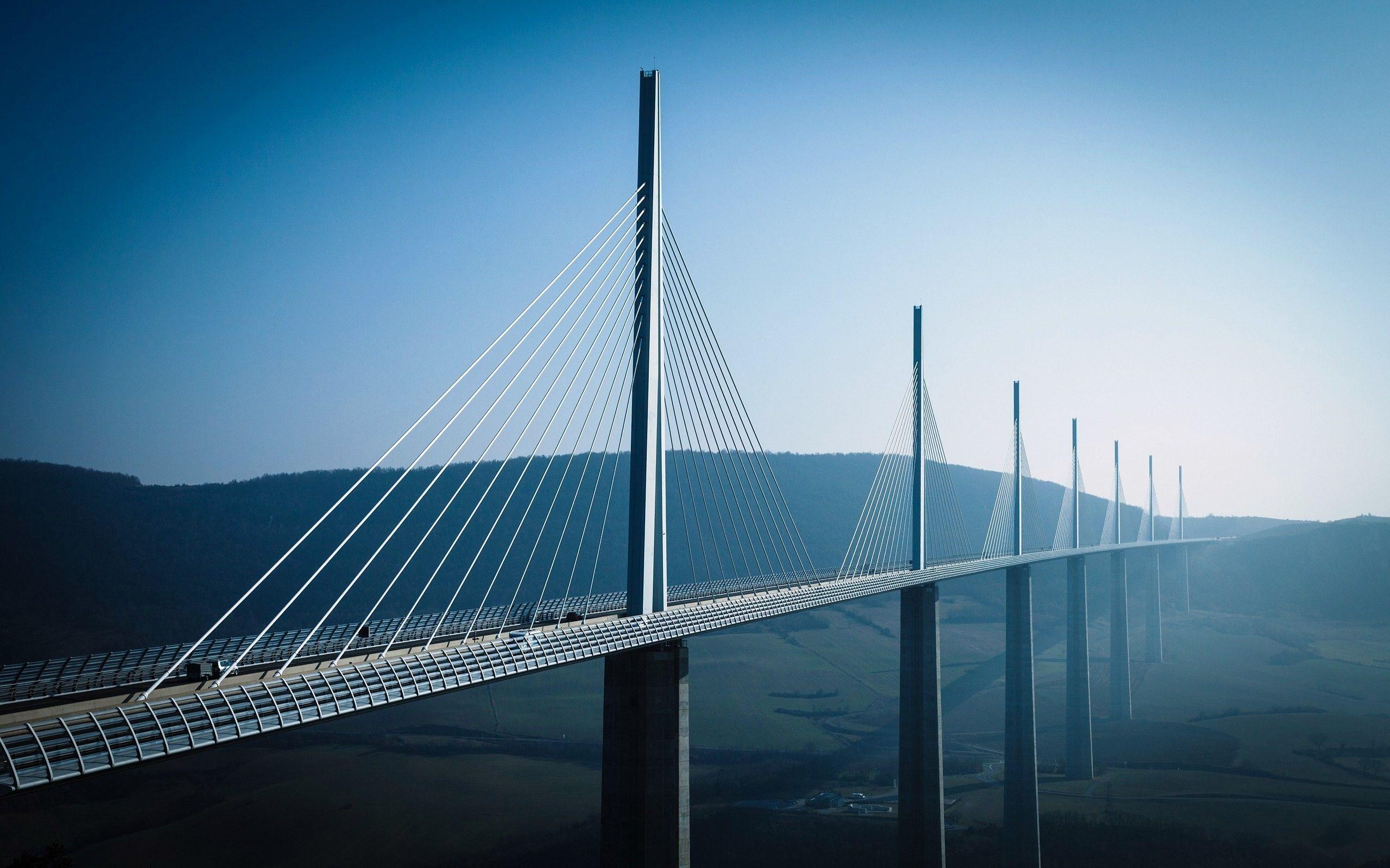 2560x1600 Daily Wallpaper: Millau Viaduct, France. I Like To Waste My Time