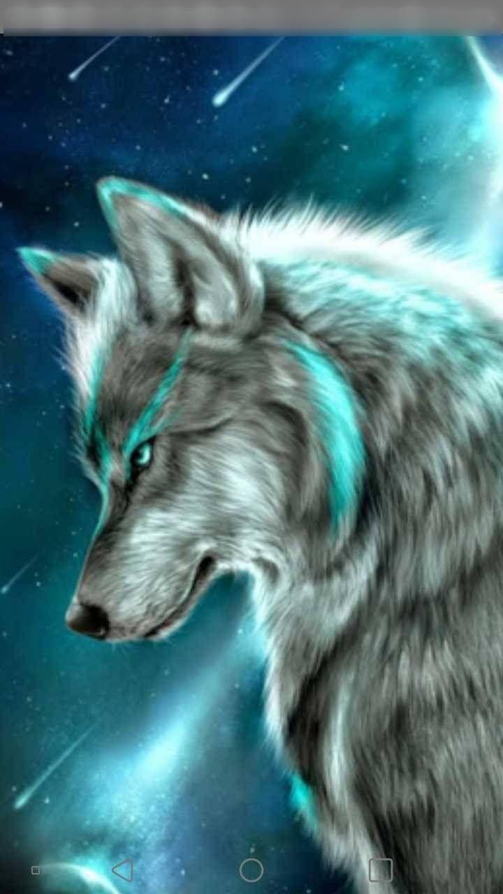 Hình nền con sói Galaxy 720x1280