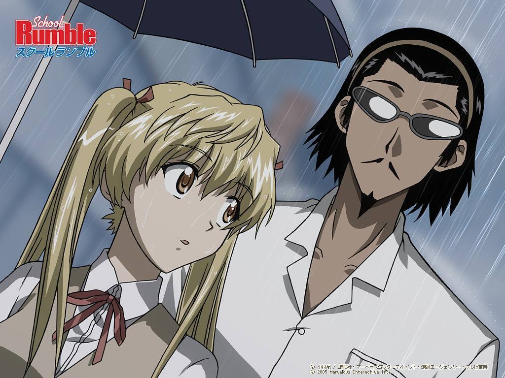 1024x768 Anime Motivation on X: Eri and Kenji Harima, School Rumble Anime