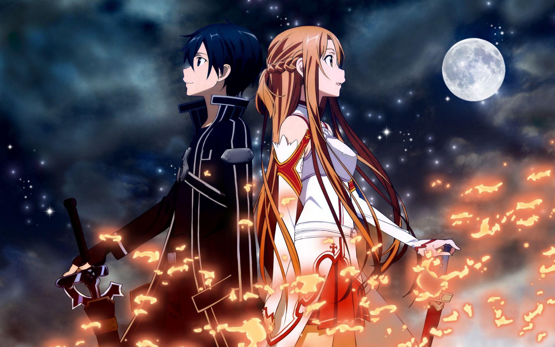 Wallpaper Art, Anime, Sword Art Online, Kirito, SAO, GGO, ALO for mobile  and desktop, section сёнэн, resolution 2200x1100 - download