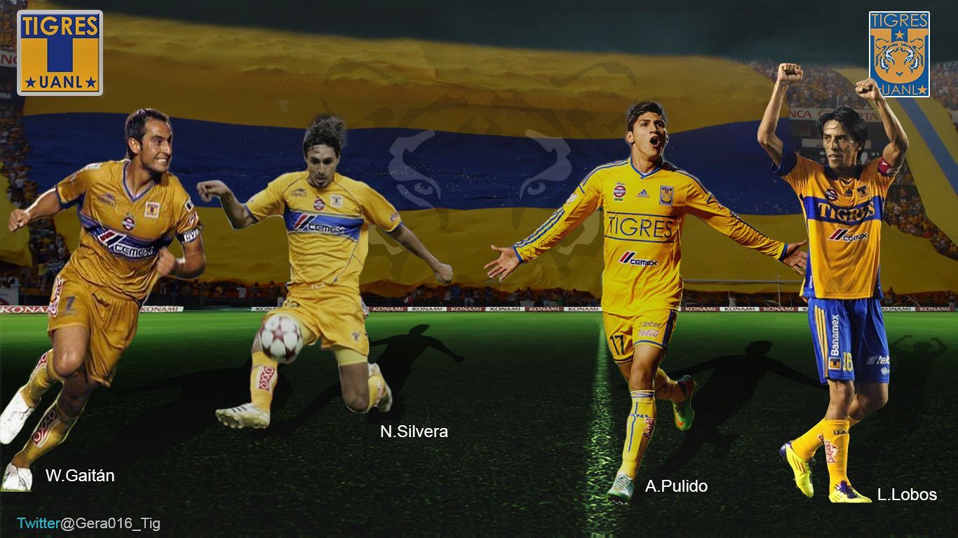 1366x768 wallpaper Tigres UANL. Club TIgres UANL, Walter Gaitán Nest
