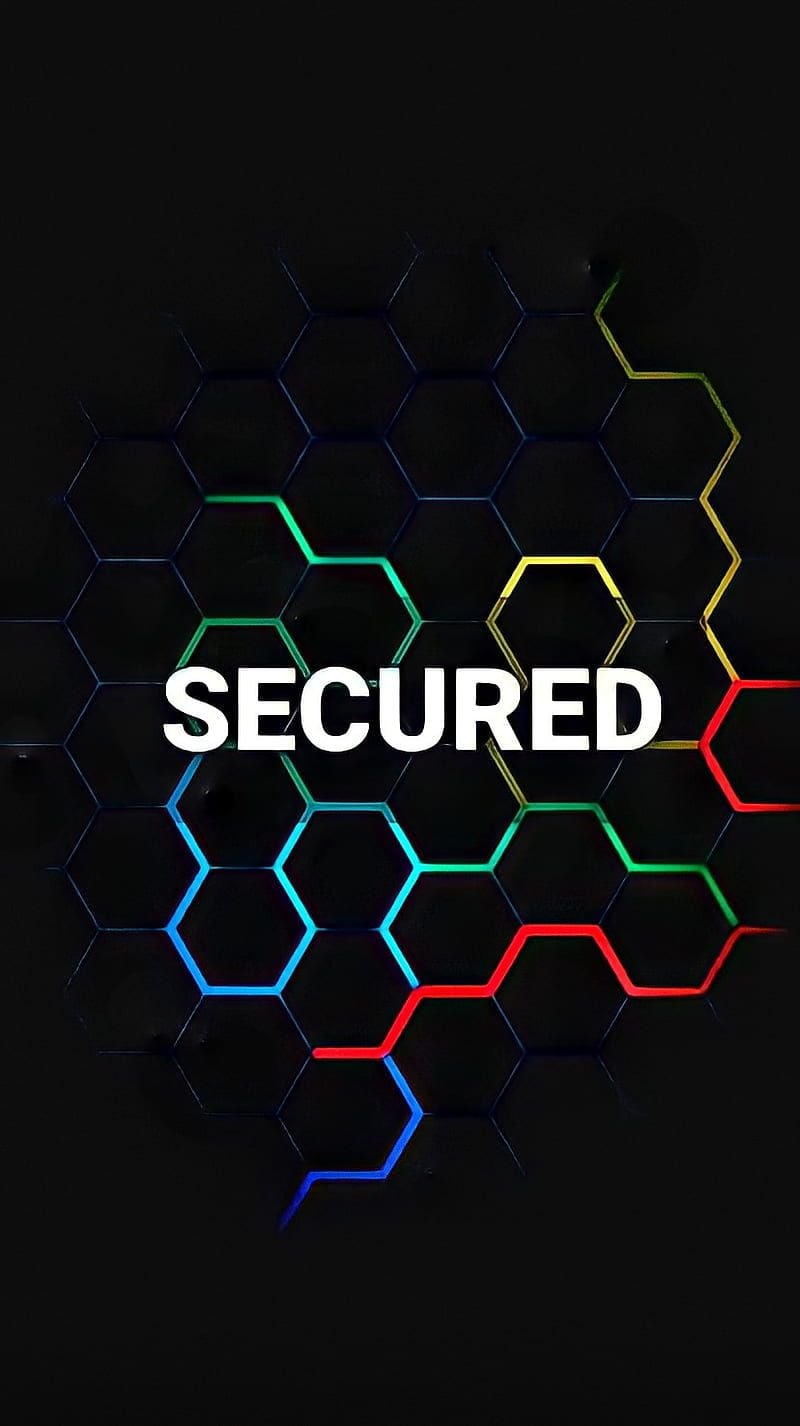 800x1426 Secured, edge, hack, hacker, lock screen, professional, prt, rgb, text, HD phone wallpaper