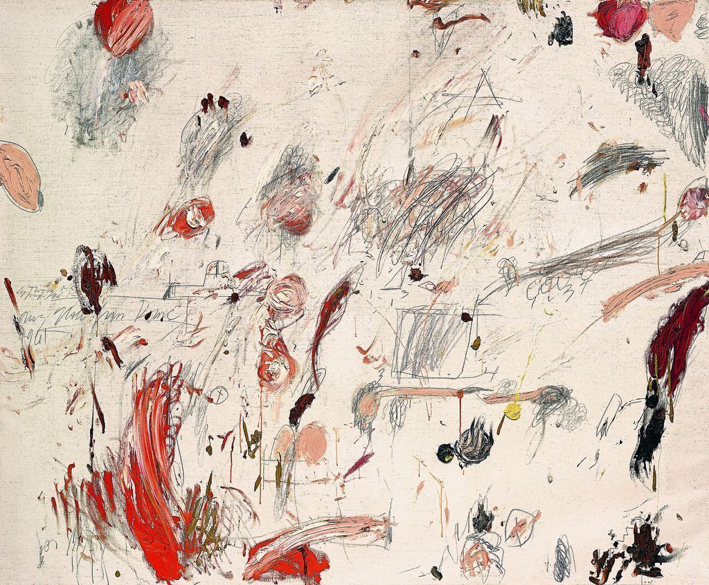 1024x846 Cy Twombly I, Rome. Oil paint, wax crayon, and lead pencil on canvas. Cy twombly art, Abstract art painting, Cy twombly paintings