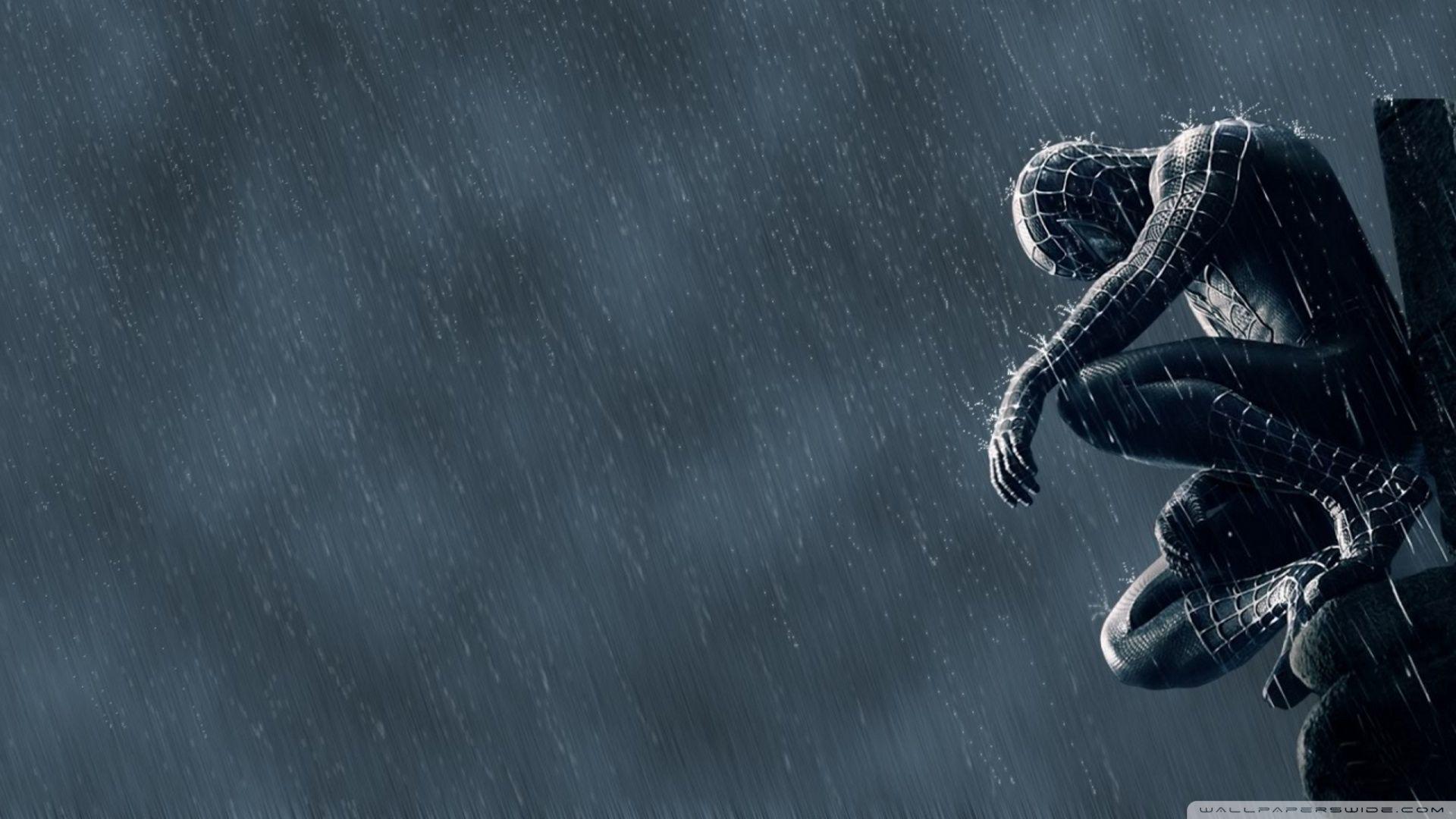 1920x1080 Spider Man In The Rain ❤ 4K HD Desktop Wallpaper for 4K