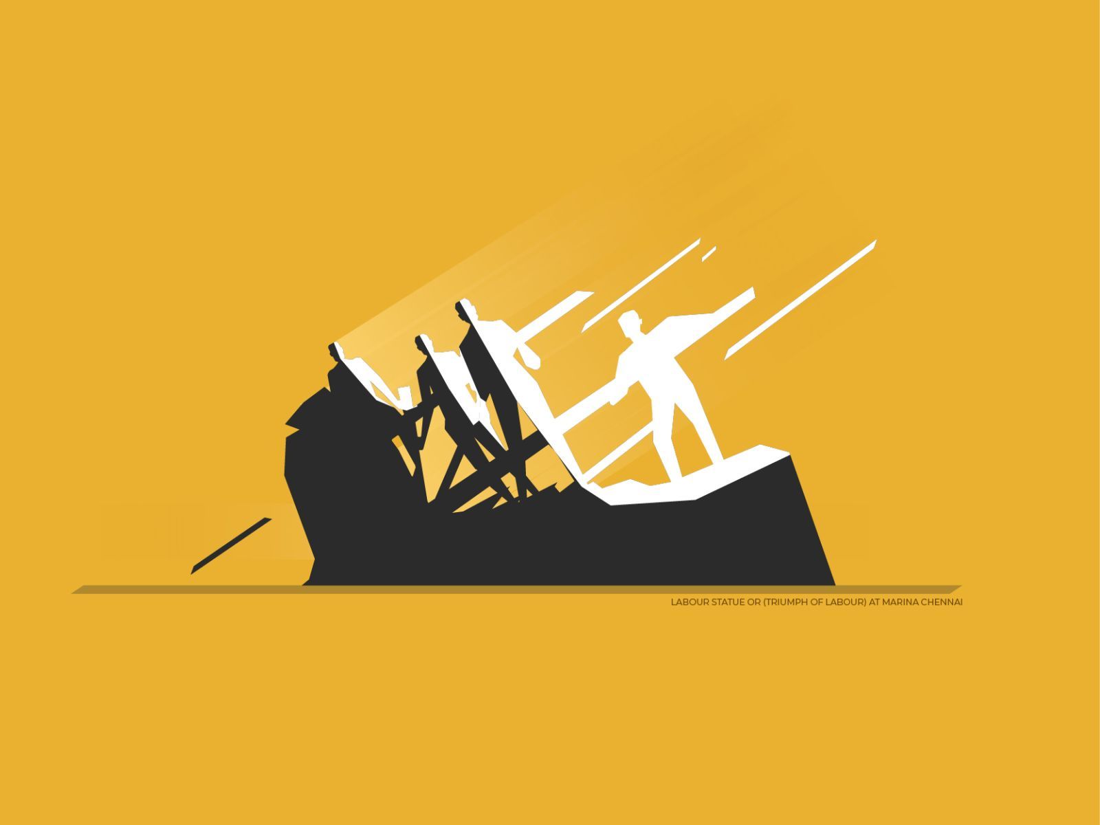 1600x1200 Labour Statue by Parthi on Dribbble