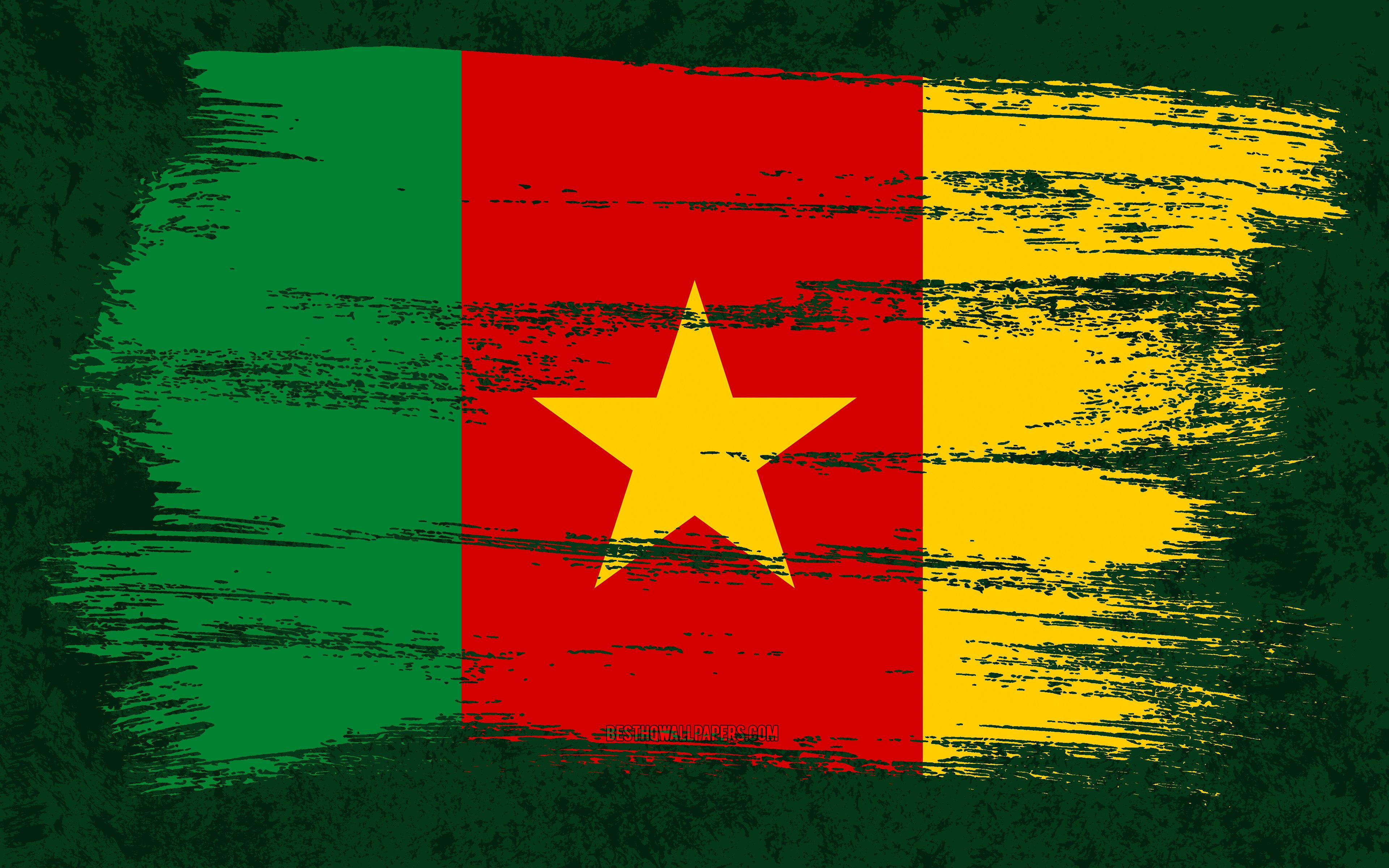 cameroon flag green screen
