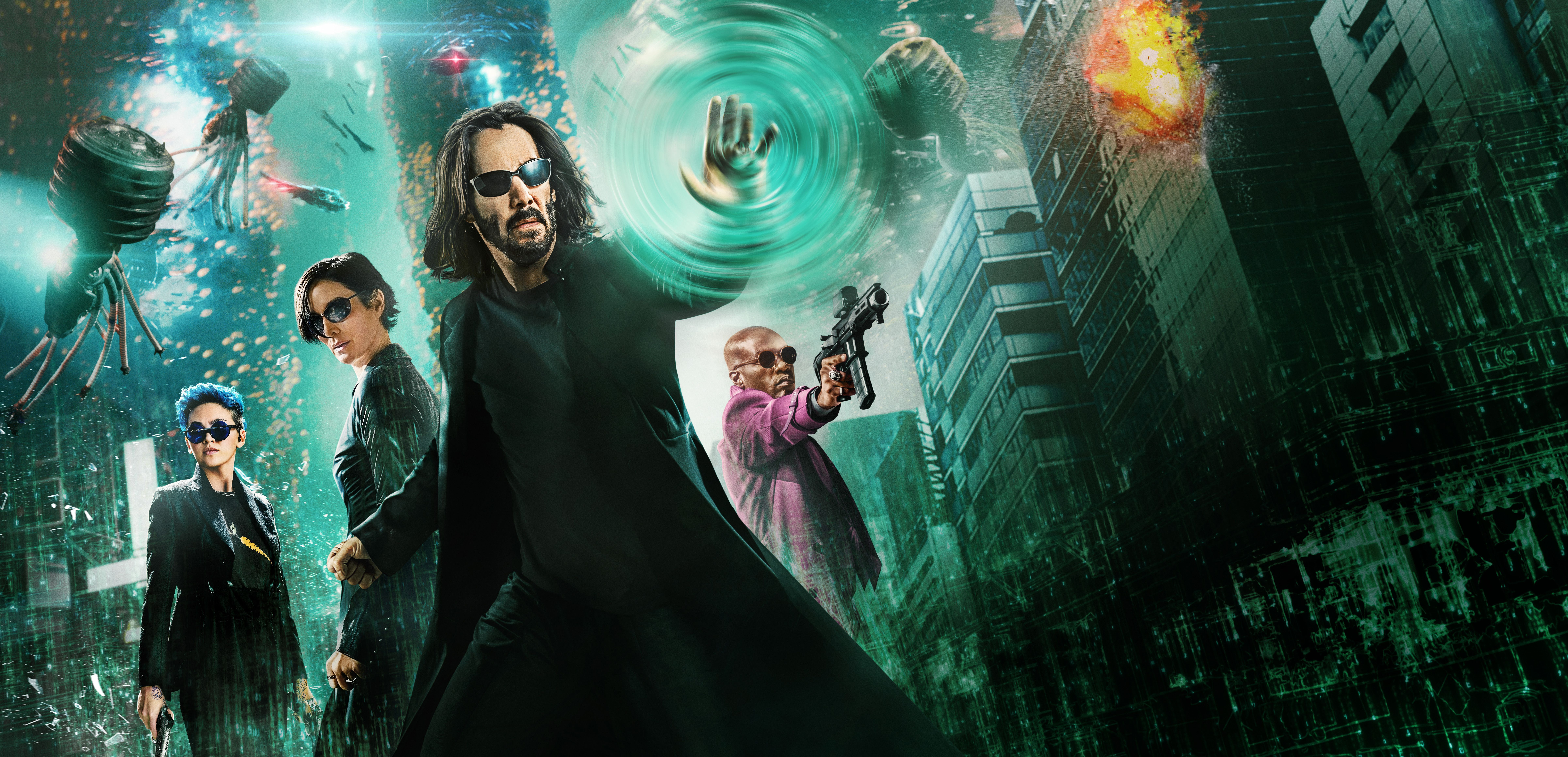 9600x4634 Movie The Matrix Resurrections 8k Ultra HD Wallpaper