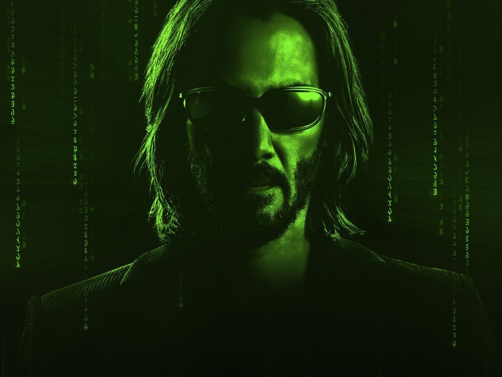 1024x768 Wallpaper keanu reeves, the matrix resurrections, 2022 movie desktop wallpaper, HD image, picture, background, e90500