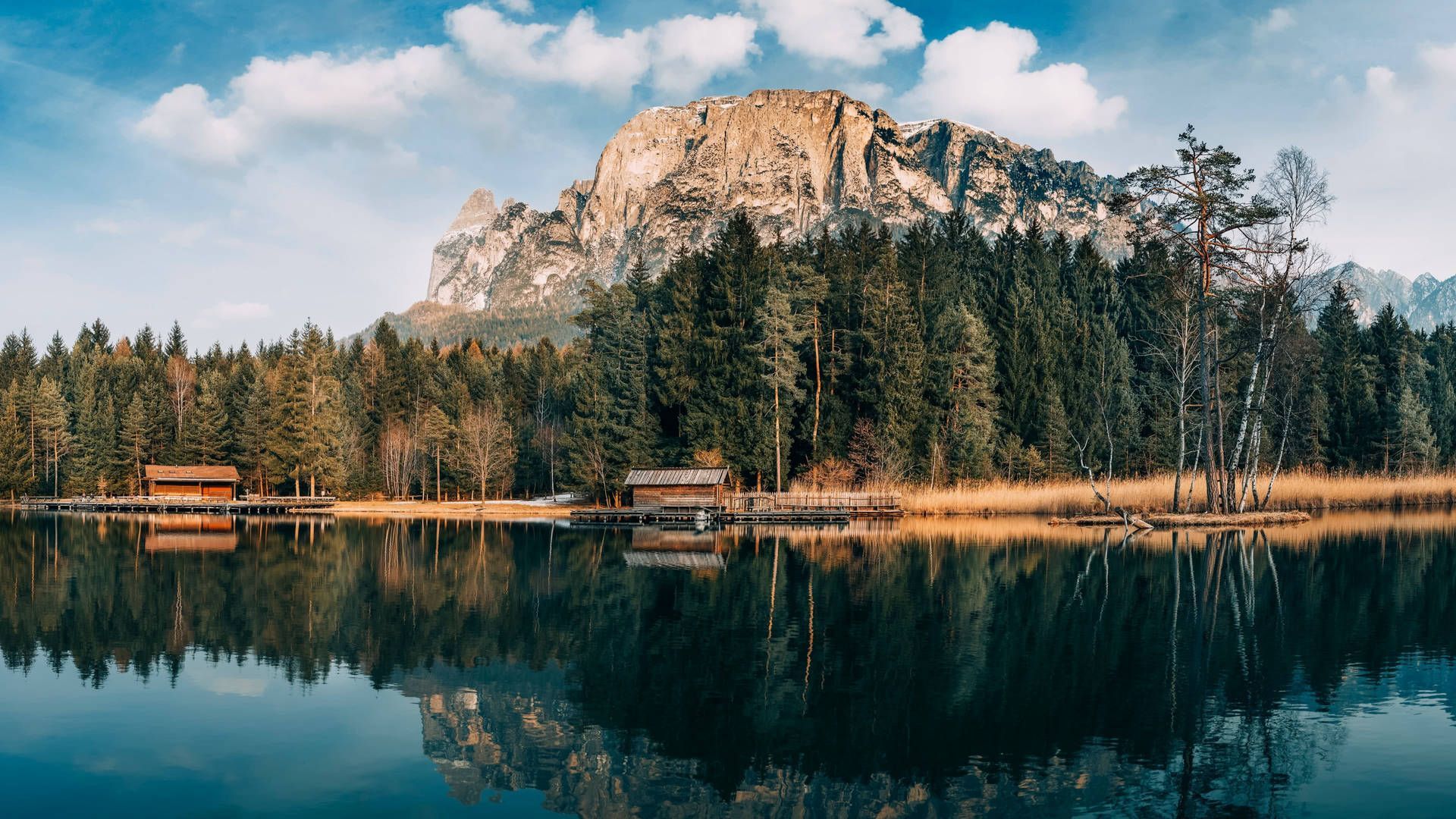 1920x1080 Download Forest Lake In Southern Tyrol Wallpaper