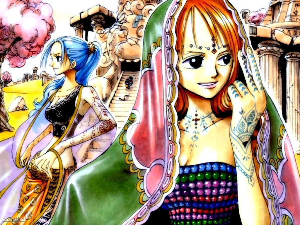 1024x768 nami nefertari vivi one piece. konachan.com.com Anime Wallpaper
