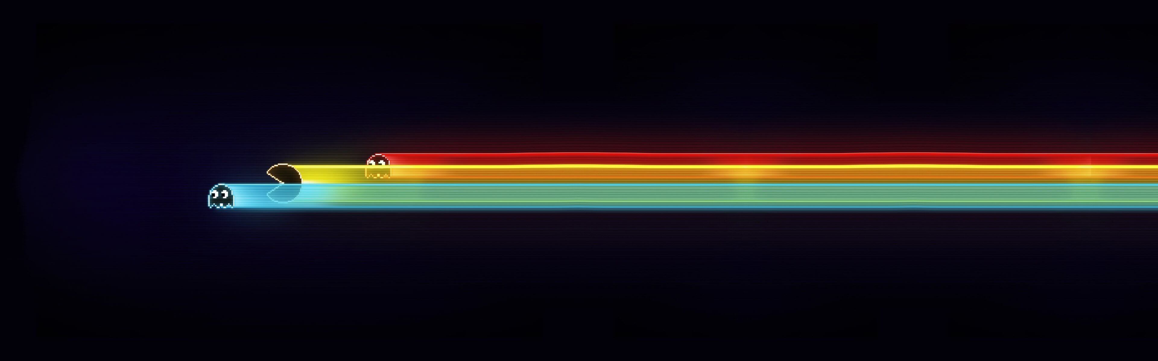 3840x1200 Pacman: Dual Monitors 4K Wallpaper • GamePhD