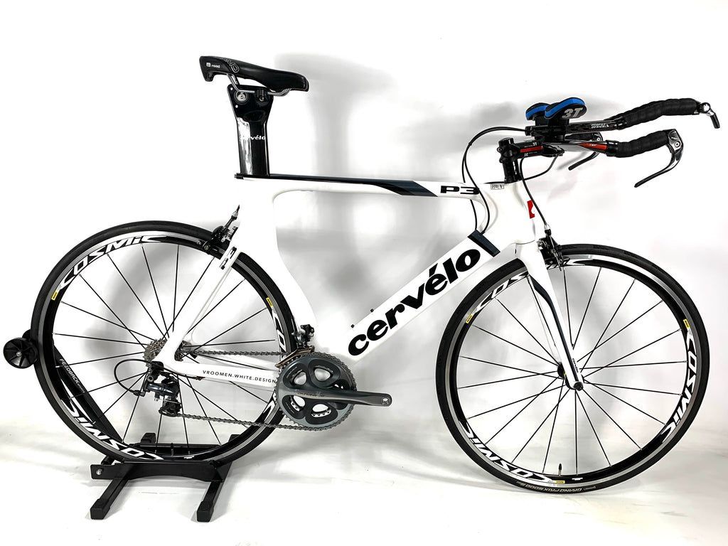 1024x768 Cervelo P3 Carbon Tri Bike Dura Ace 10 Speed Mavic Cosmic Elite Wheels