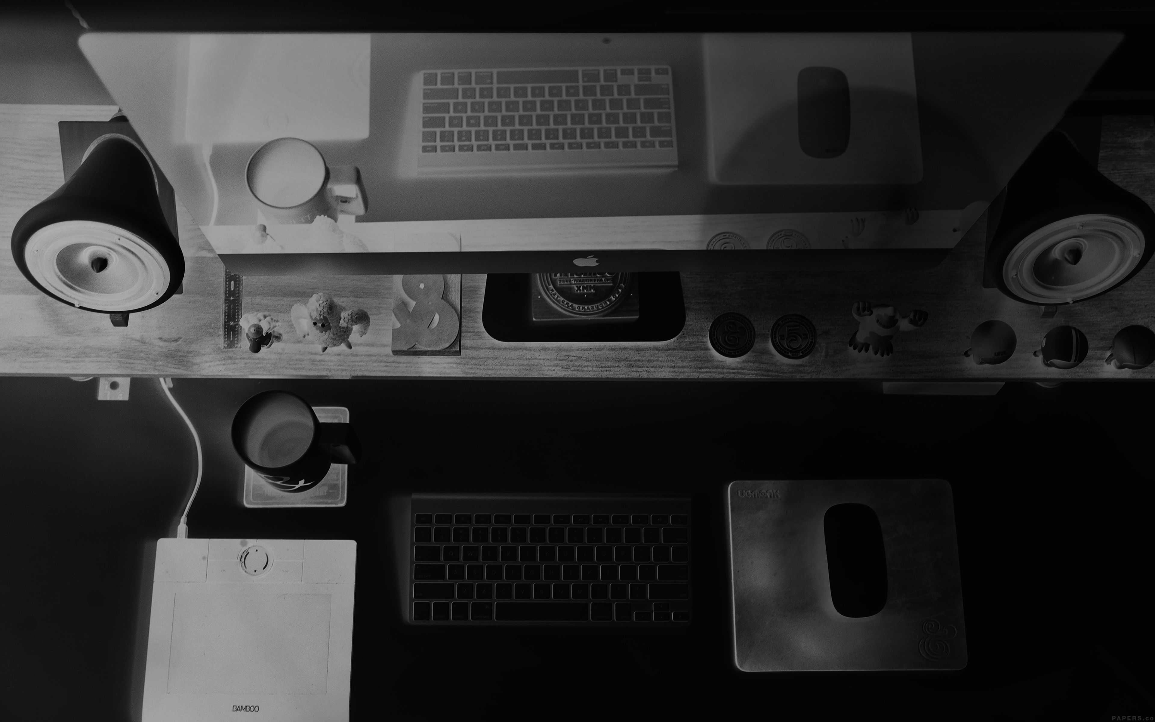 3840x2400 Mac Apple Desk Jeff Sheldon Dark