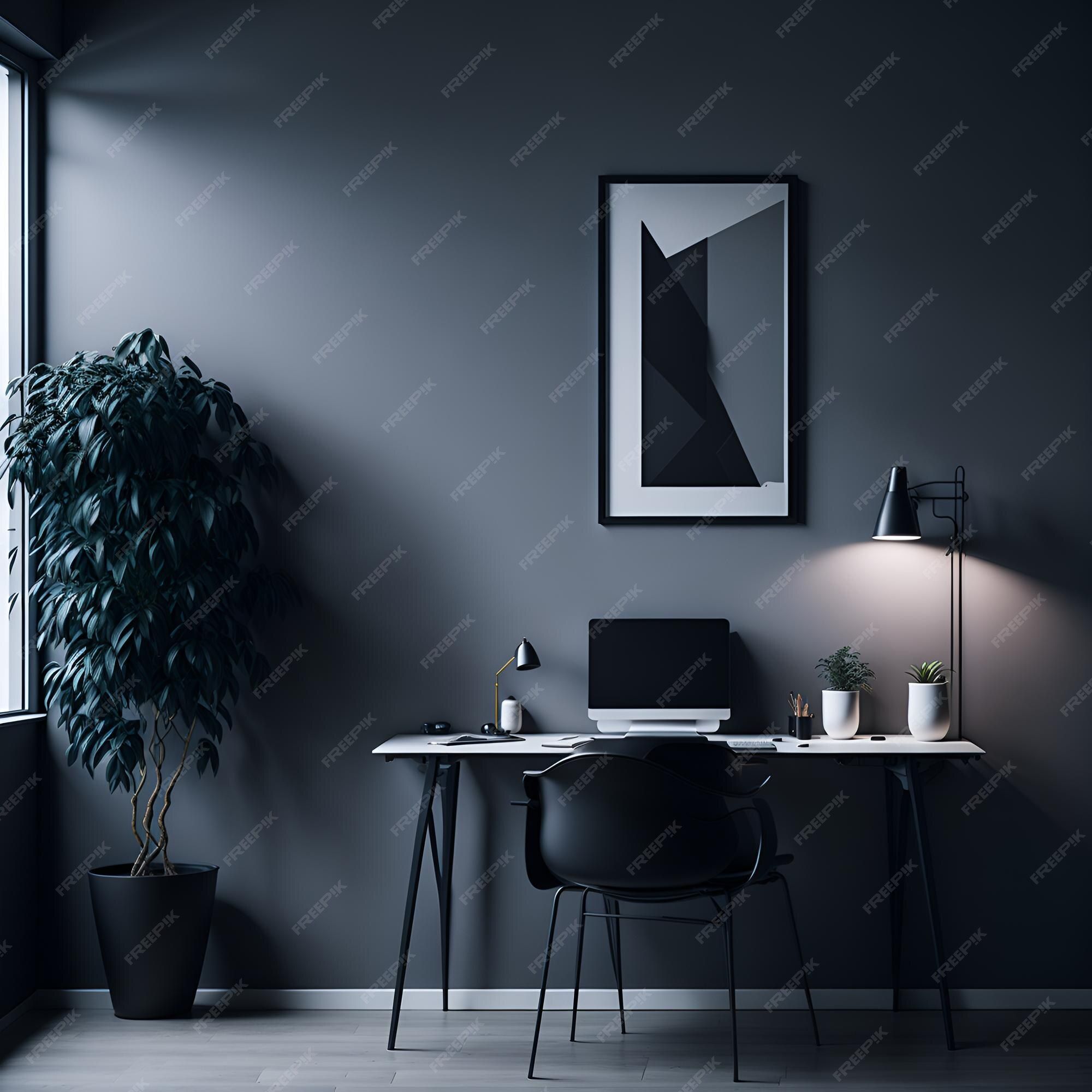 2000x2000 Dark Office Wall Image