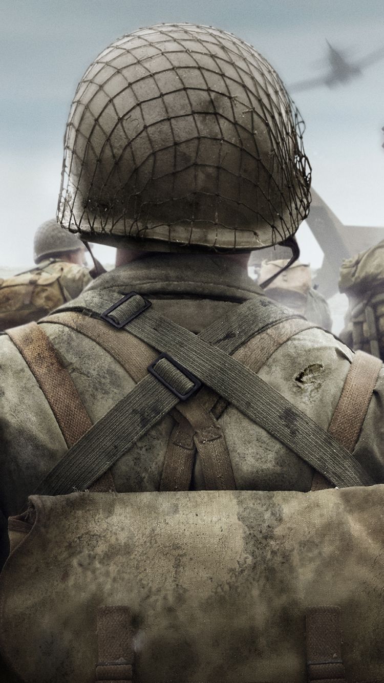 750x1334 Call of Duty: WWII Phone Wallpaper