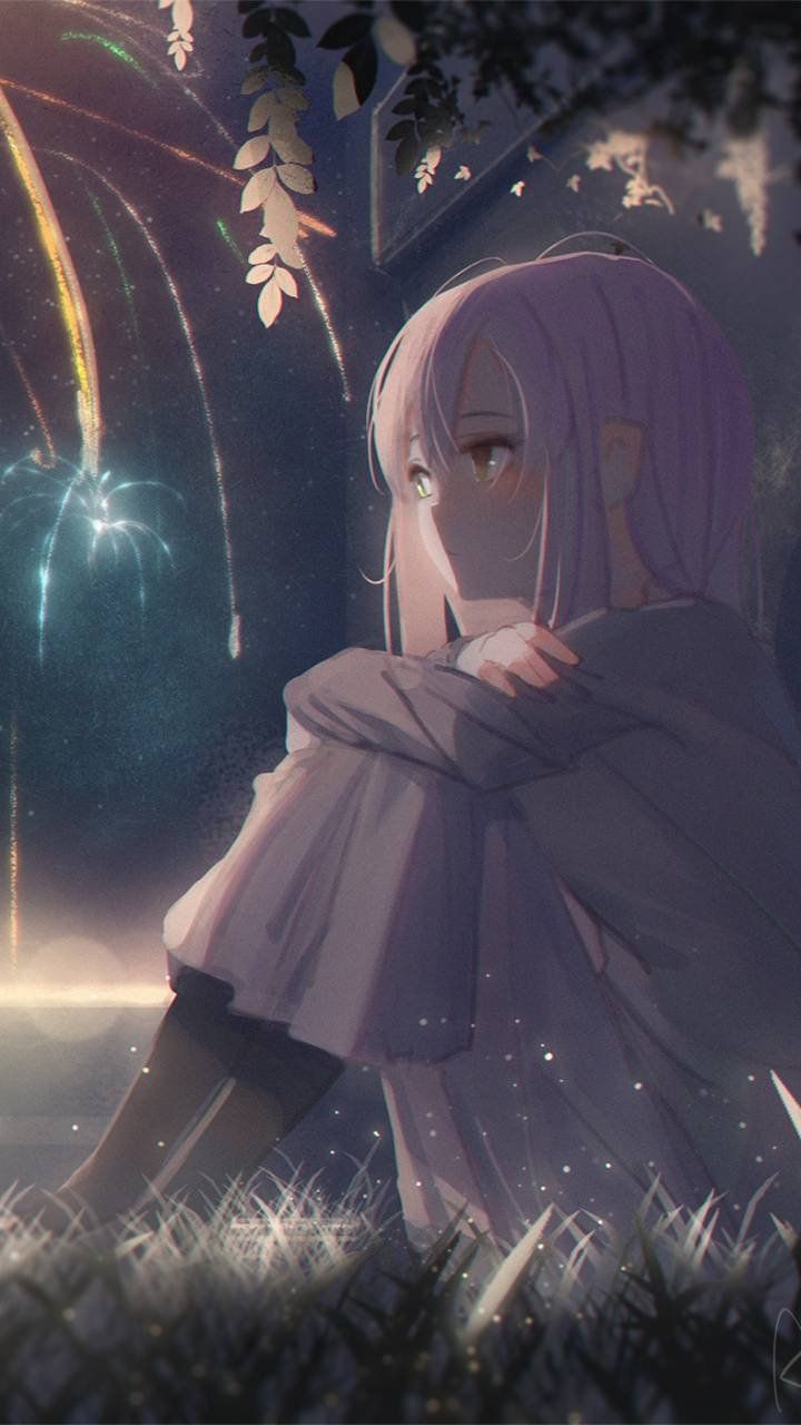 720x1280 Sad anime girl manga Wallpaper Download