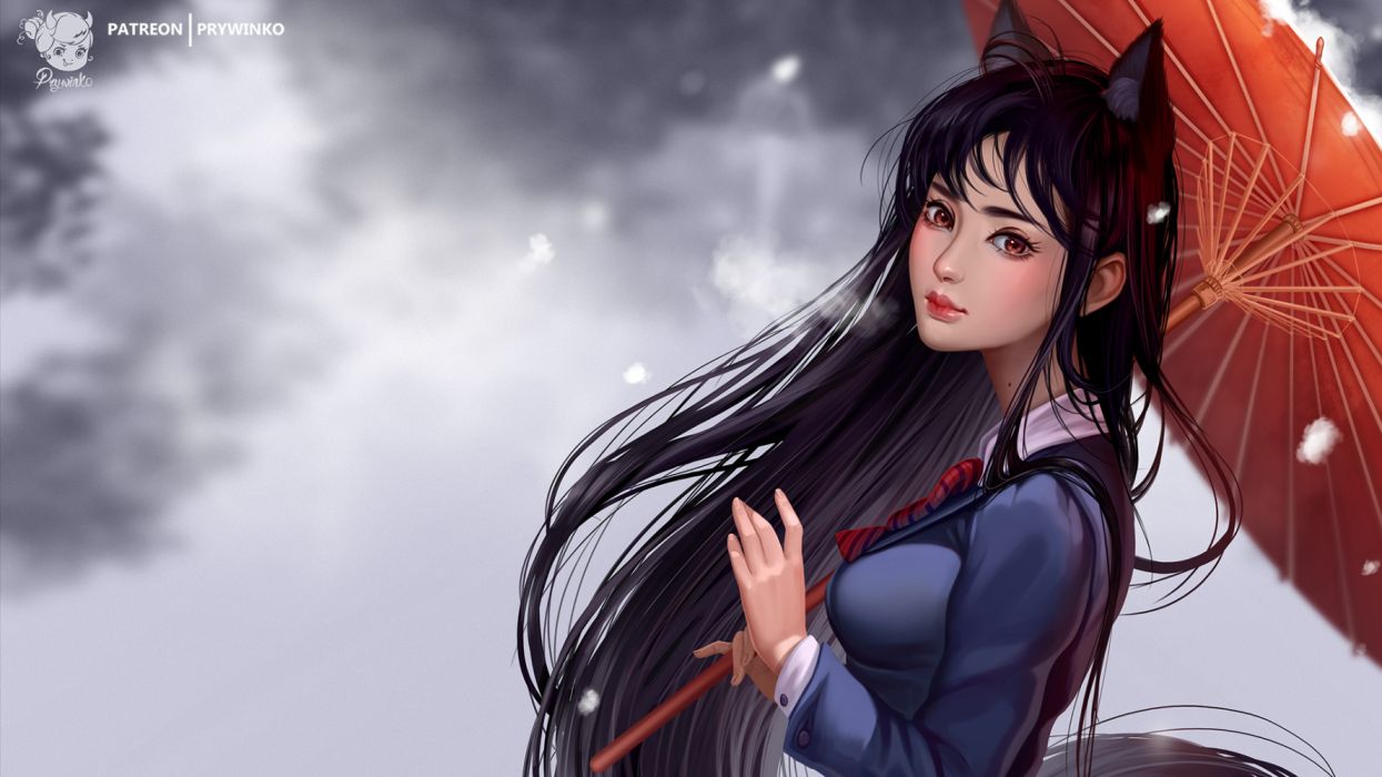 1245x700 Anime sad girls manga objects drawings fog widescreen wallpaperx1080