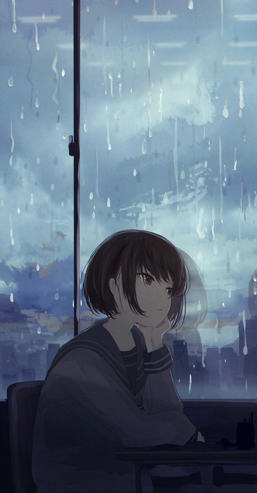 850x1629 Alone Sad Ninjutsu Anime Wallpaper