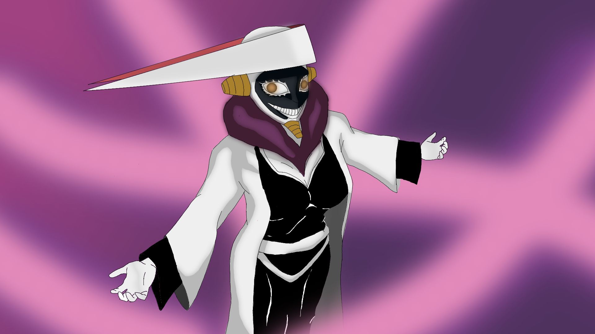 1920x1080 Rule 63 Kurotsuchi Mayuri (art by me)