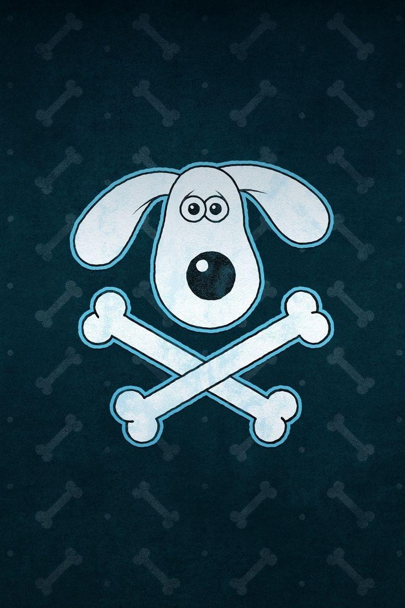 800x1200 Download wallpaper 800x1200 dog, bone, darling, vector