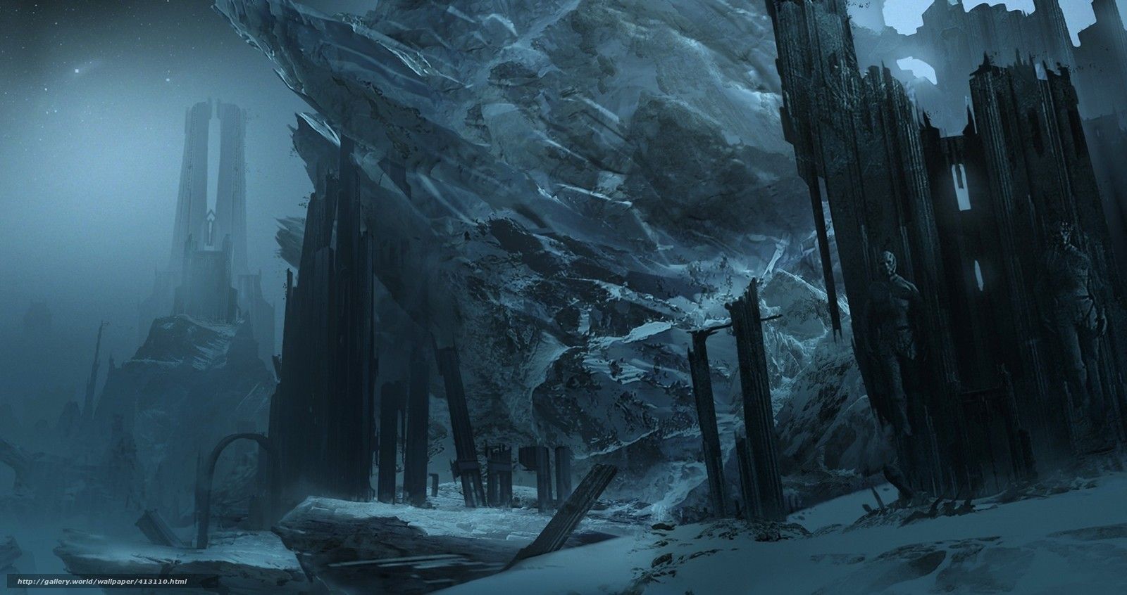 1600x846 Download wallpaper Fantasy, world, Gothic free desktop wallpaper in the resolution 2042x1080
