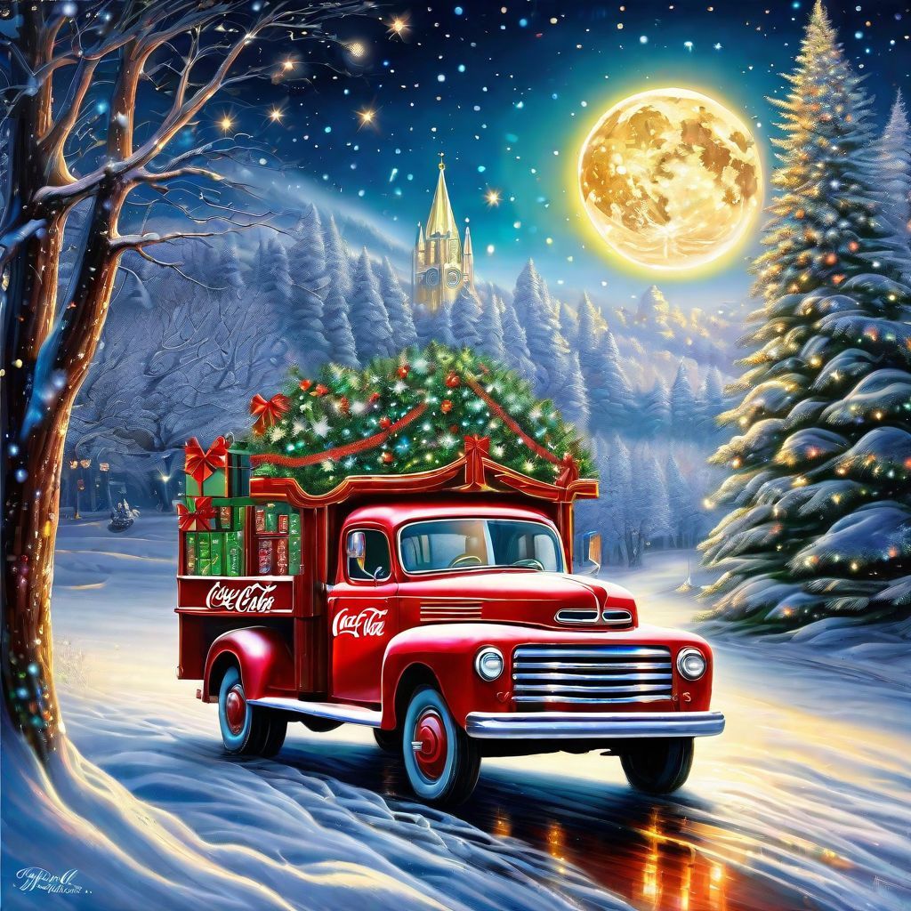 1024x1024 a Christmas Truck of Käthe Wohlfart in the Magic Land