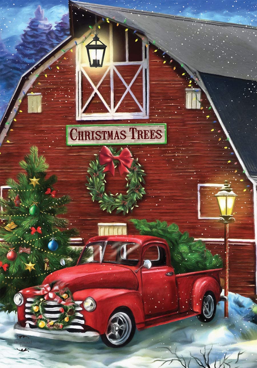 900x1286 Christmas Tree Farm Garden Flag, #G1325