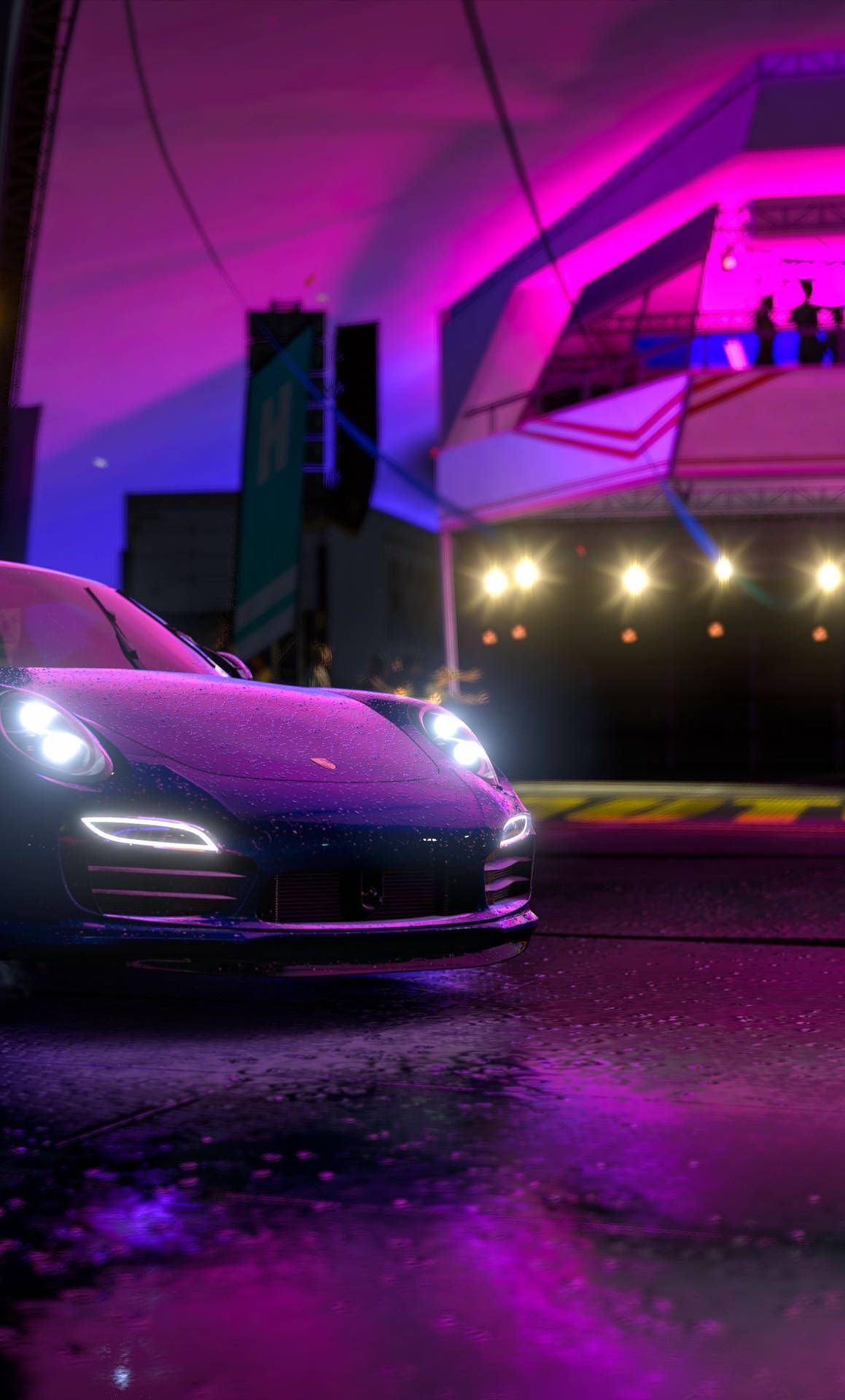 1159x1920 Download Forza iPhone Purple Night Wallpaper