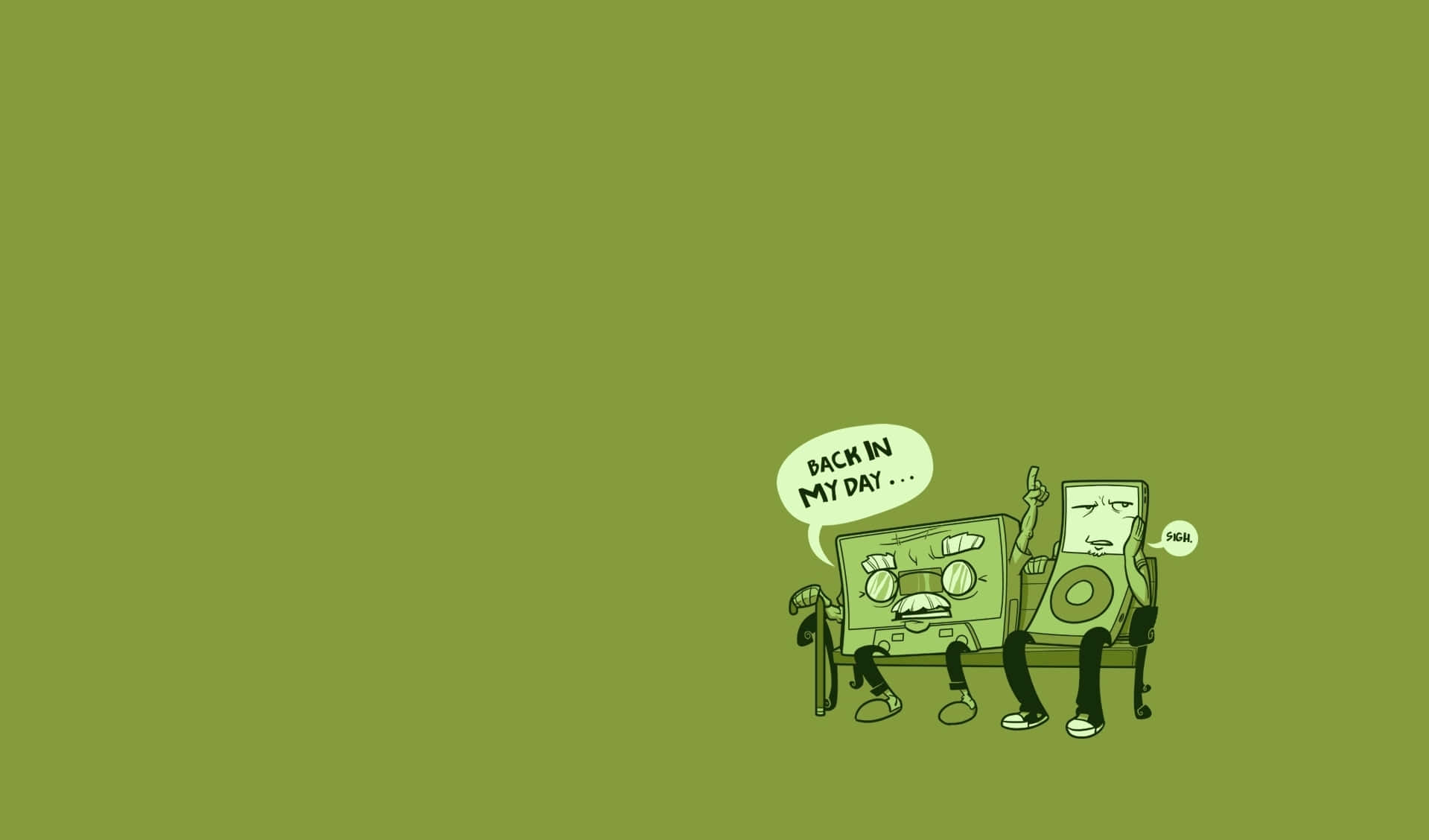 1919x1128 Minimalist Funny Wallpaper