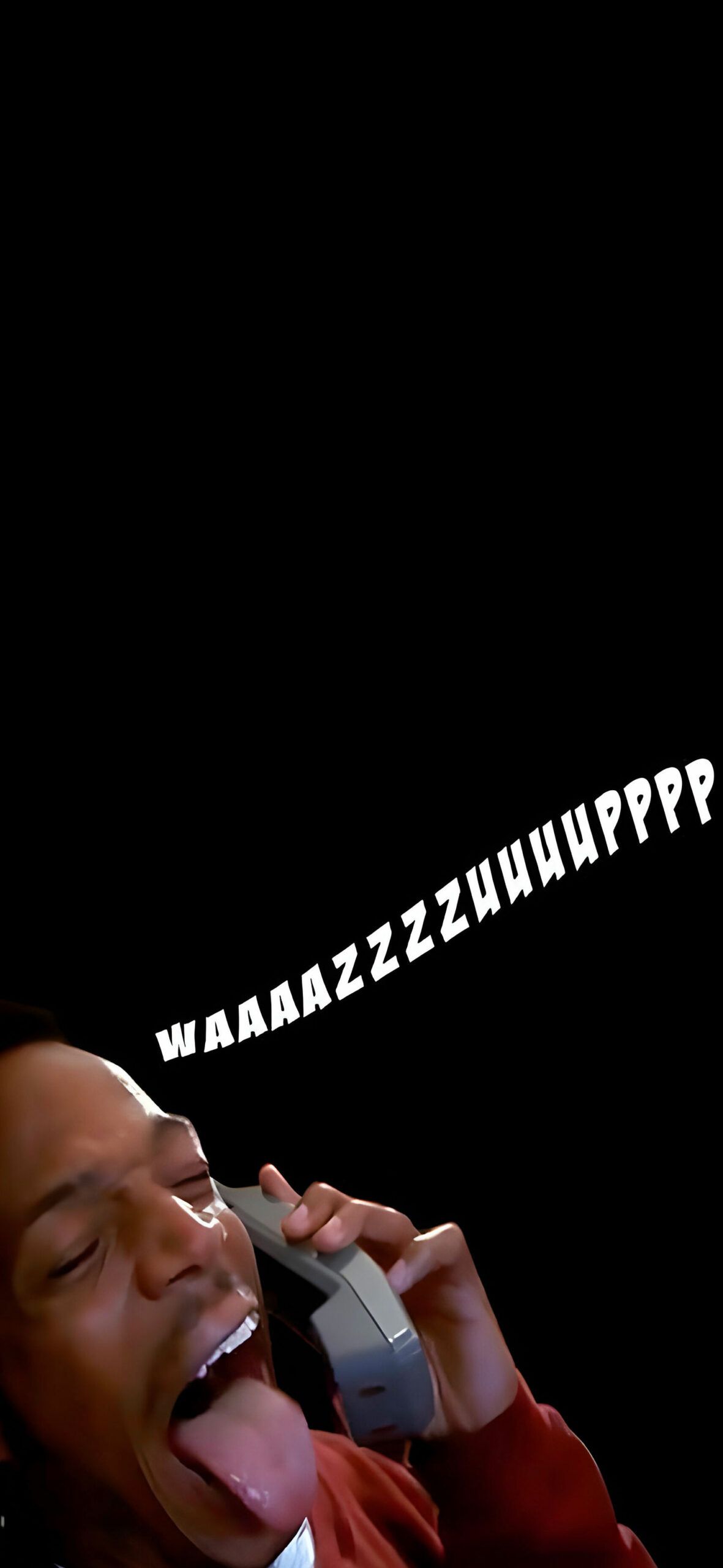 1181x2560 Scary Movie Eerie Wazzup Meme Wallpaper