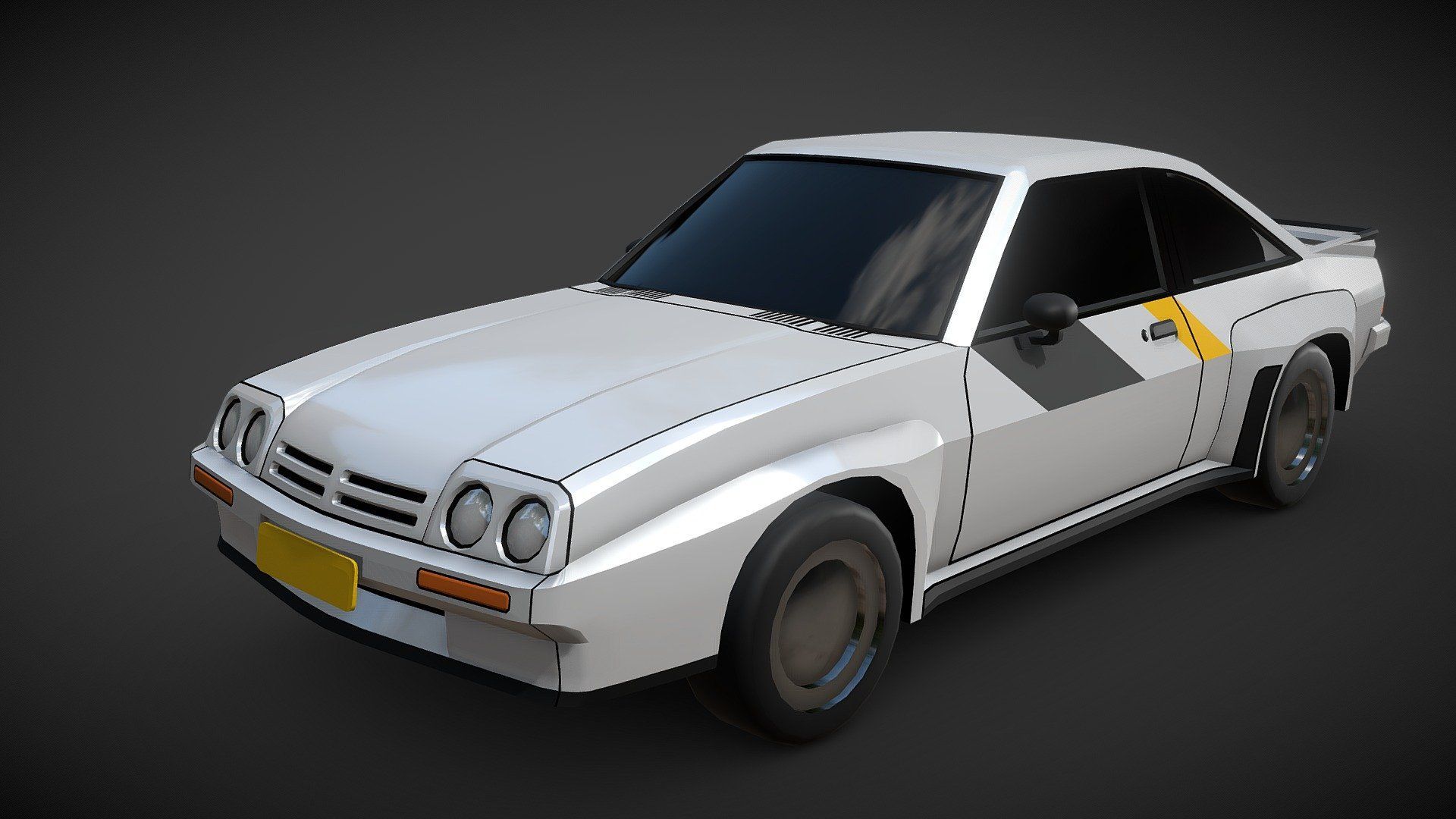 1920x1080 Lowpoly Opel Manta 400 Textures Free 3D model by Barbo [f827cb0]