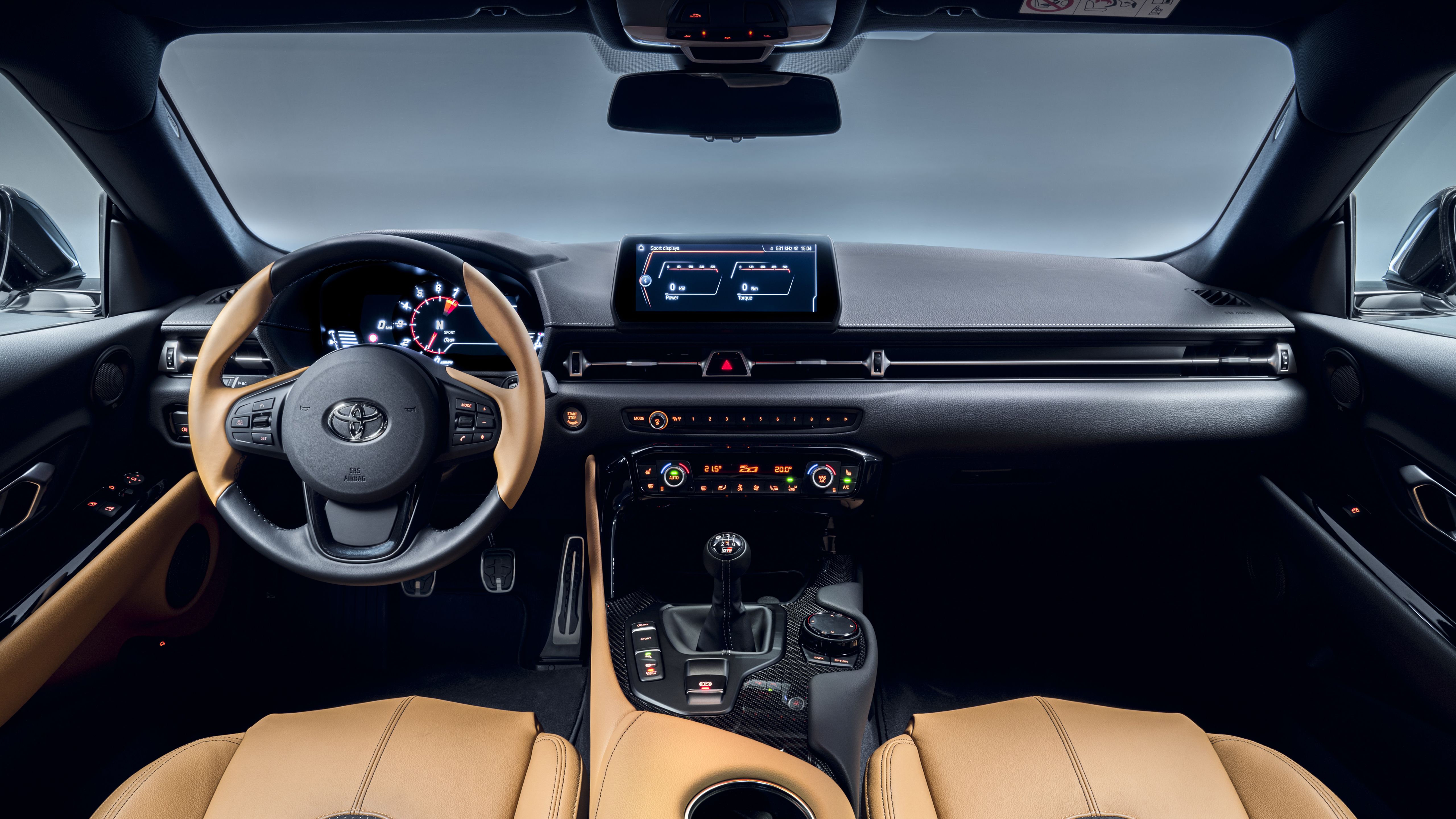 5120x2880 Toyota GR Supra MT 2022 5K Interior Wallpaper Car Wallpaper