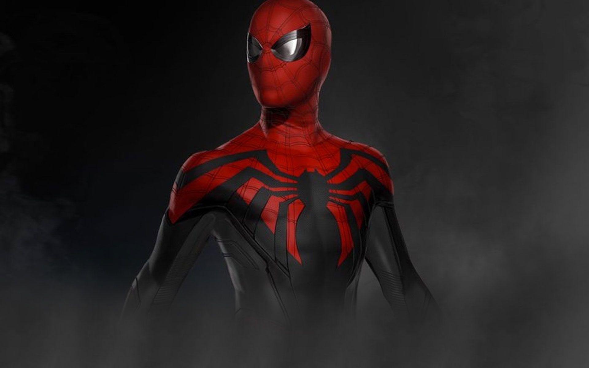desktop wallpaper spiderman, 2020, darkred suit, hd on red spider man wallpapers