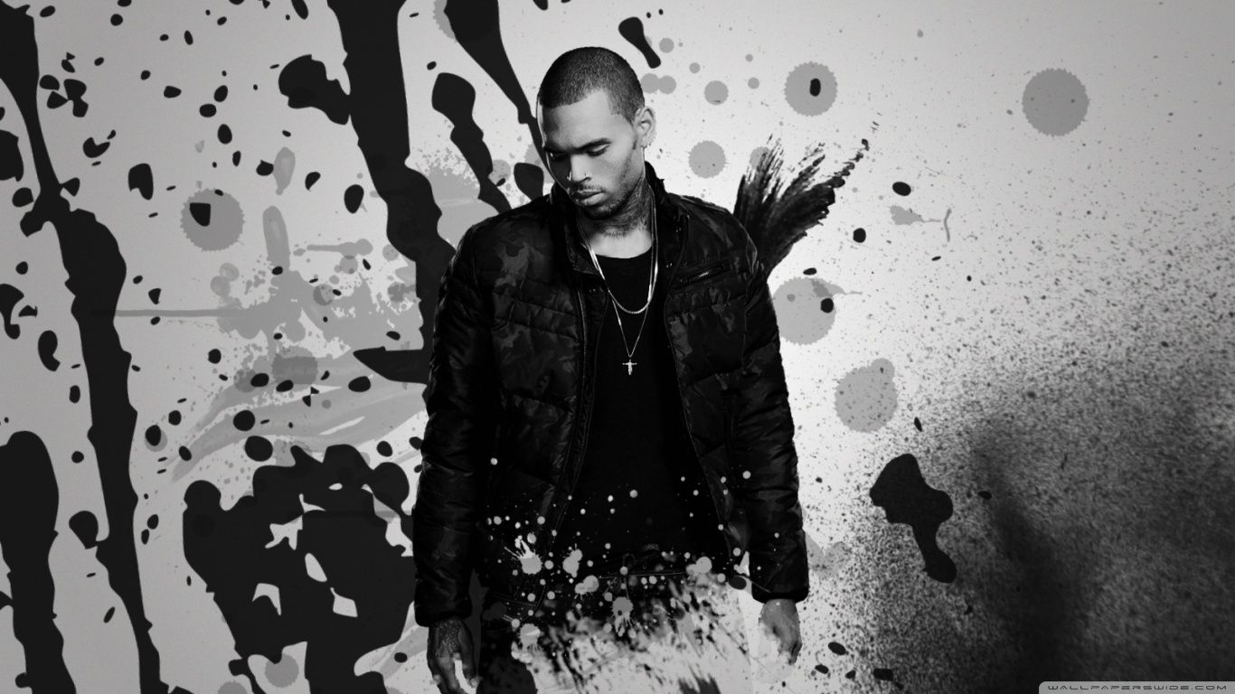 1366x768 Chris Brown 2020 Wallpaper